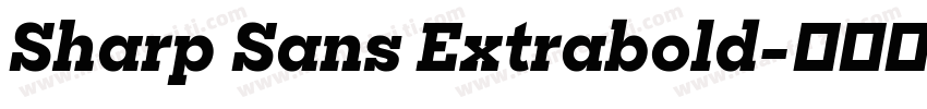Sharp Sans Extrabold字体转换